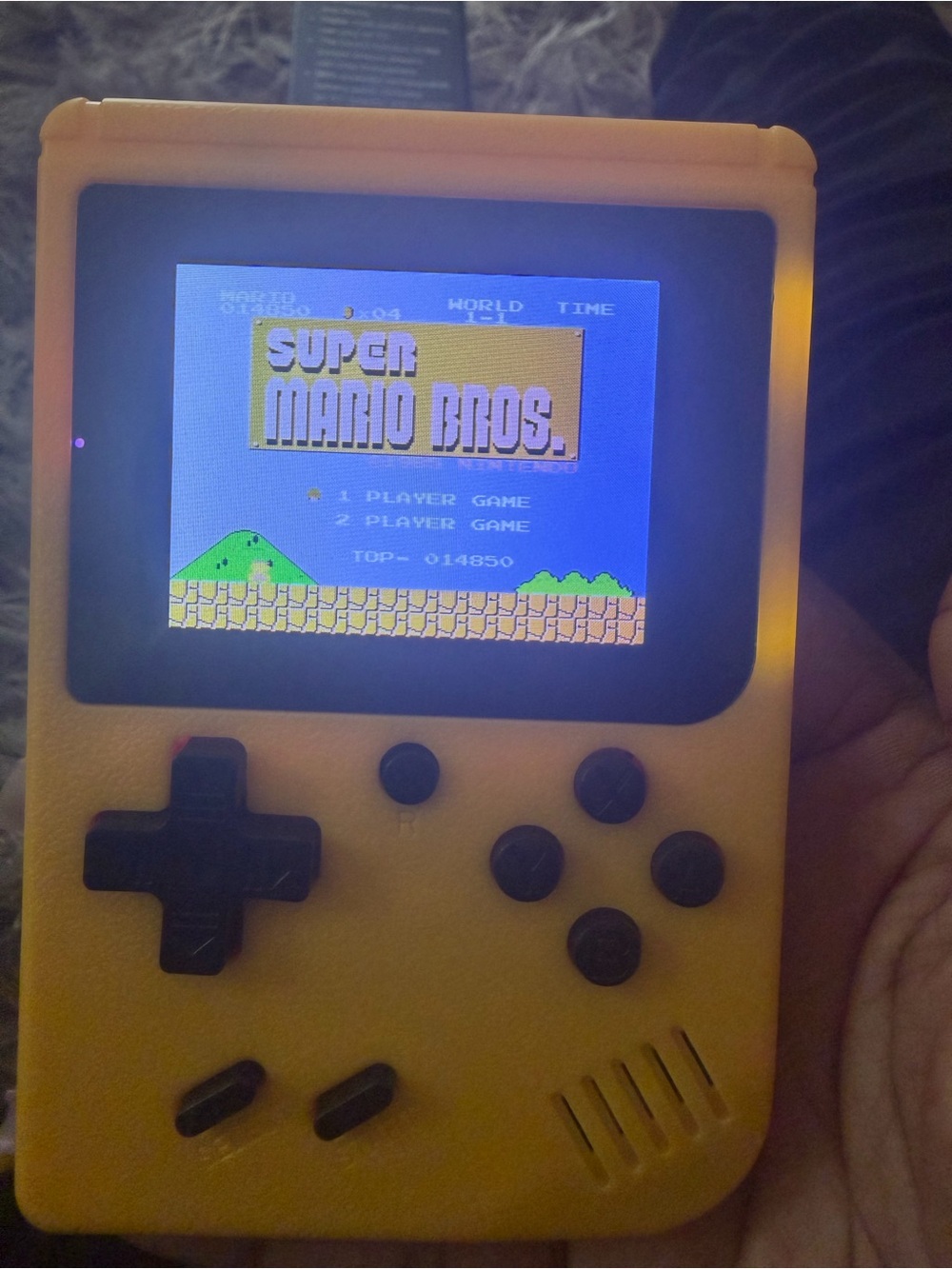 Retro Handheld Game Console 500 N 1 Games- Yellow